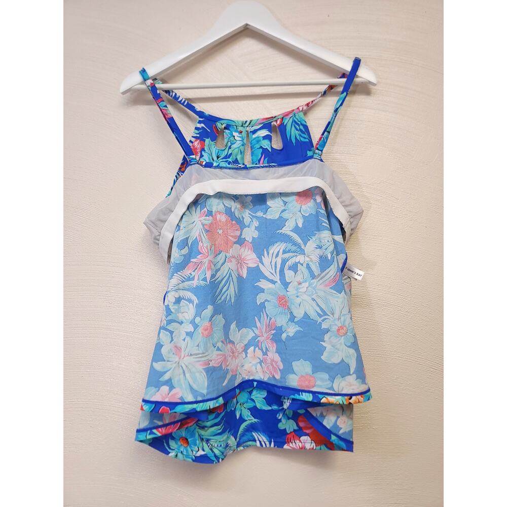 St Johns Bay Tankini Size 20 W Swim Shirt Womens Floral Summer Swimming Tank Top - Picture 5 of 10